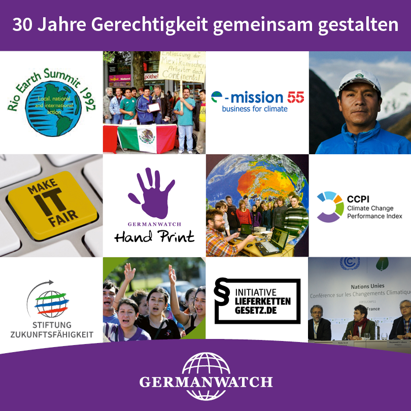 Bannerbild - 30 Jahre Germanwatch