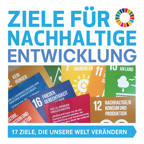 Ziele für Nachhaltige Entwicklung - Banner deutsch 