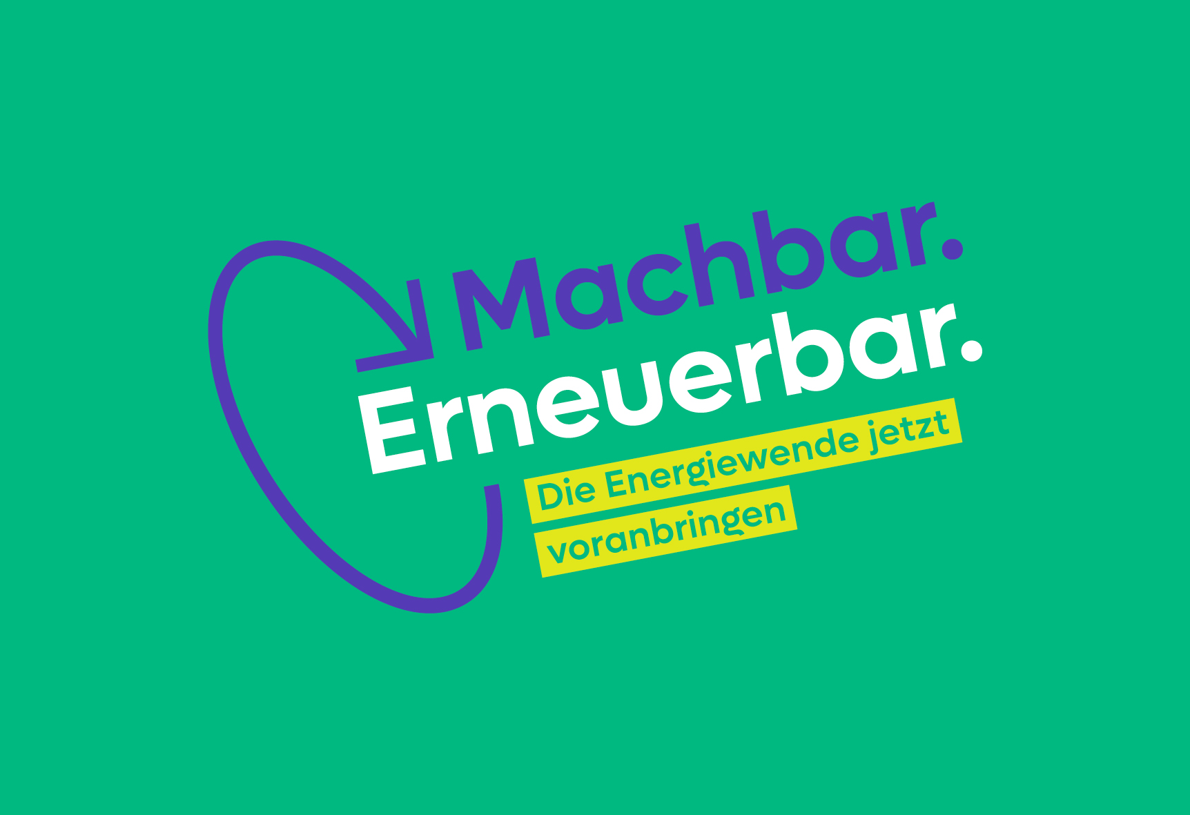 Logo der Kampagne „Machbar.Erneuerbar“