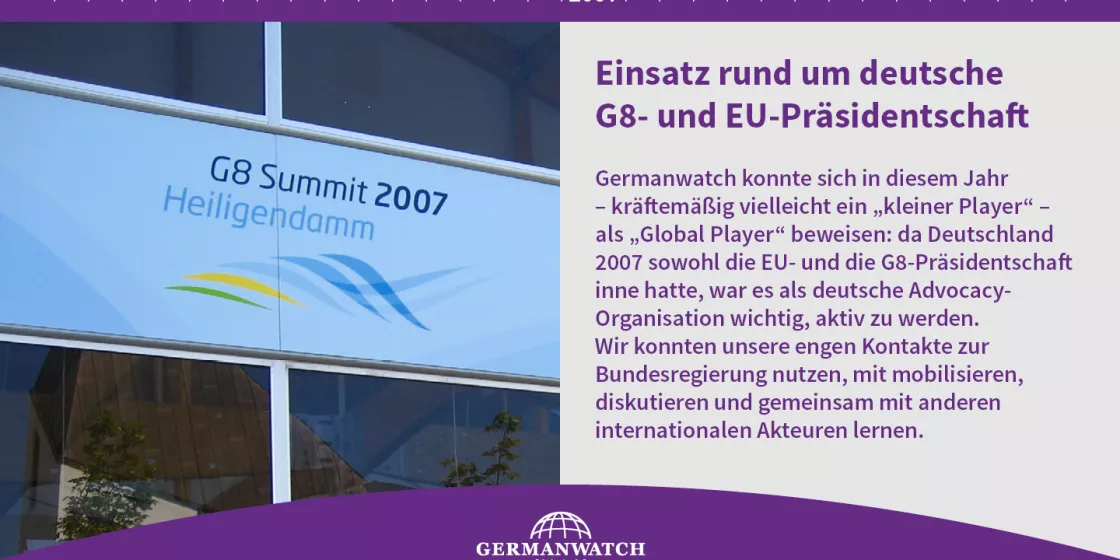 2007 - Einsatz rund um deutsche G8- und EU-Präsidentschaft