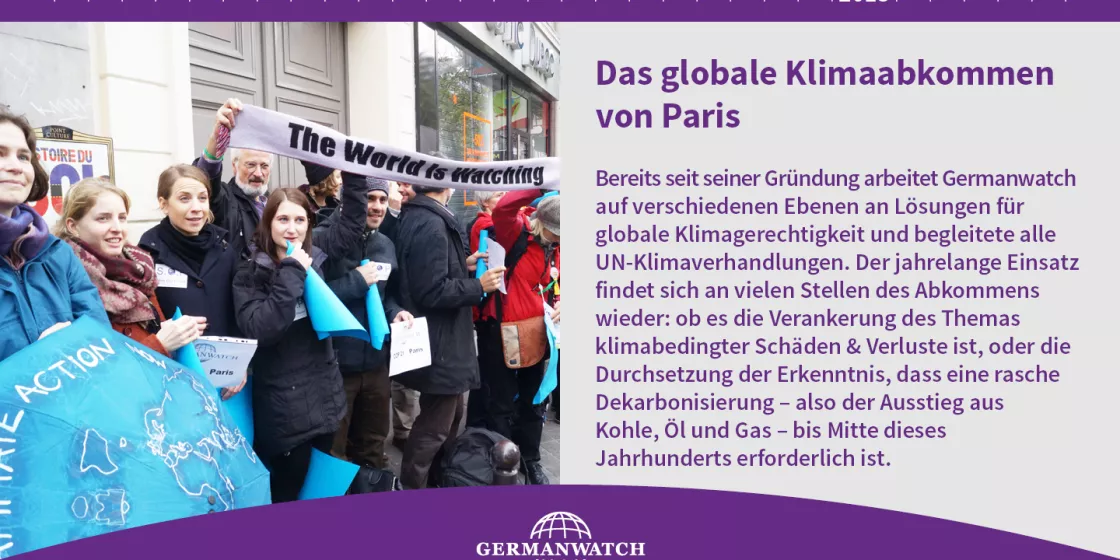 2015 - Das globale Klimaabkommen von Paris