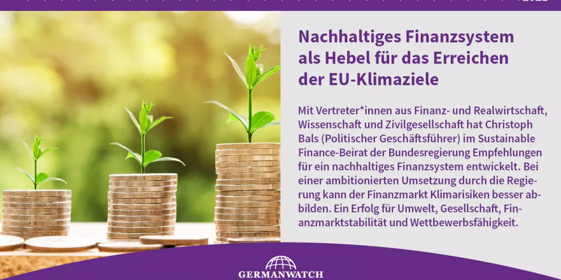 2021 - Nachhaltiges Finanzsystem als Hebel für das Erreichen der EZ-Klimaziele