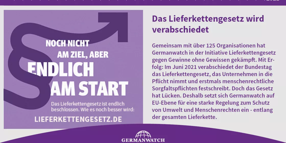 30 Jahre Germanwacht: Foto Slider - Lieferkettengesetz