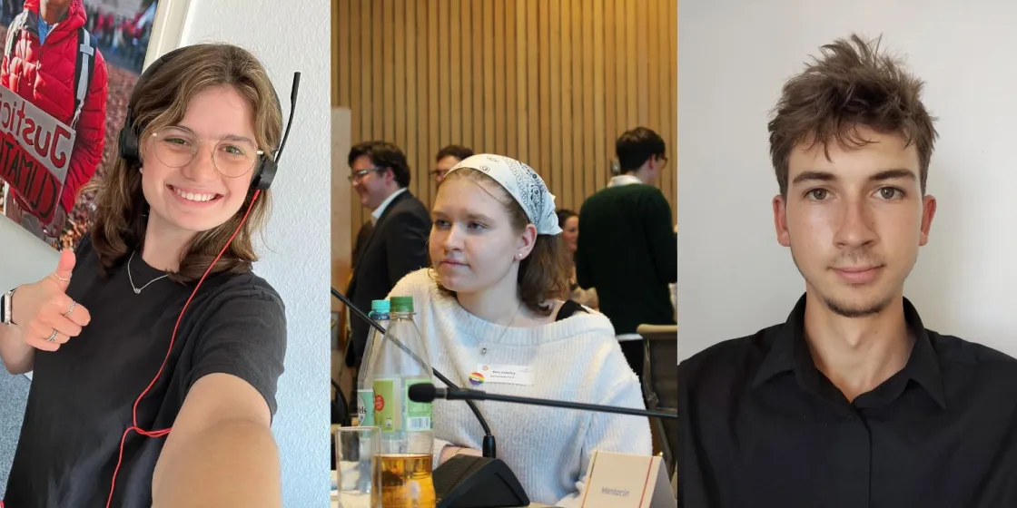 FSJler 2025/2026 Julia, Thea und Levi (l.n.r)