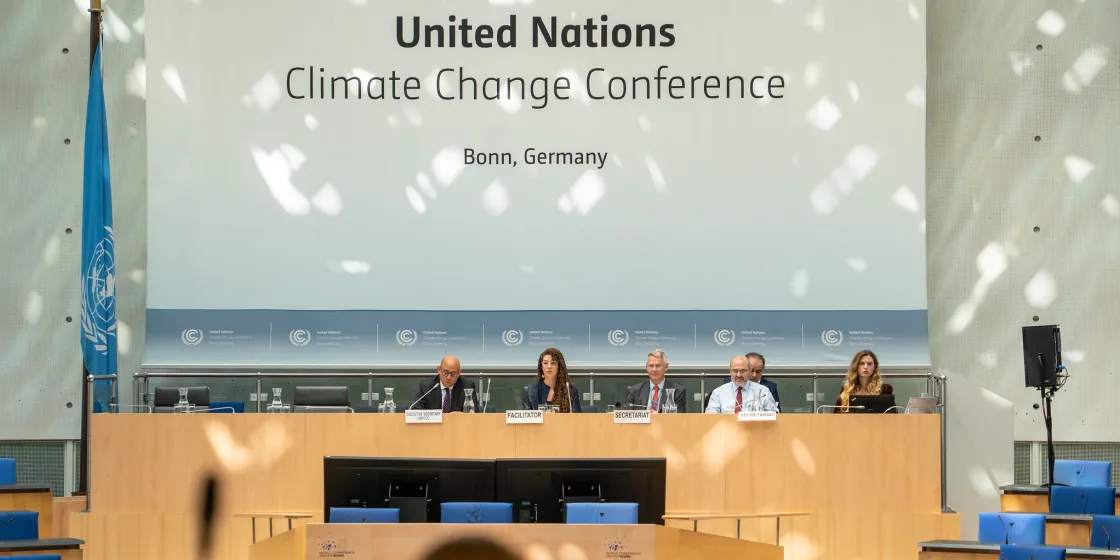 View of the conference room during SB64