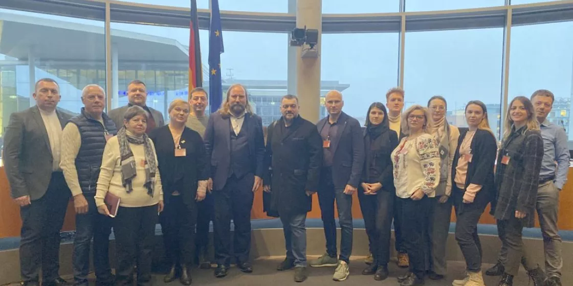 Besuch von Ukrainer:innen im Bundestag