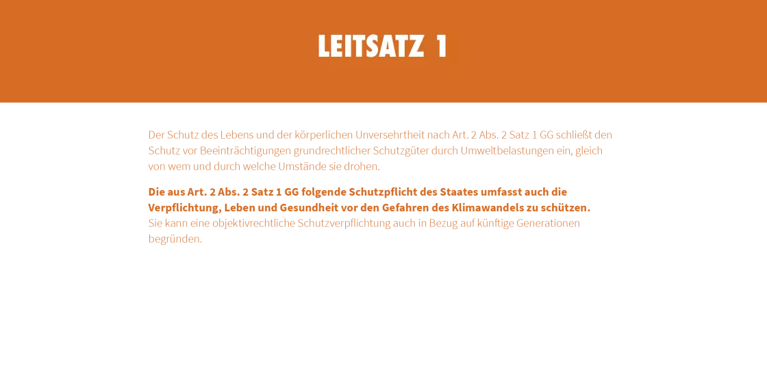 Leitsätze BVerfG