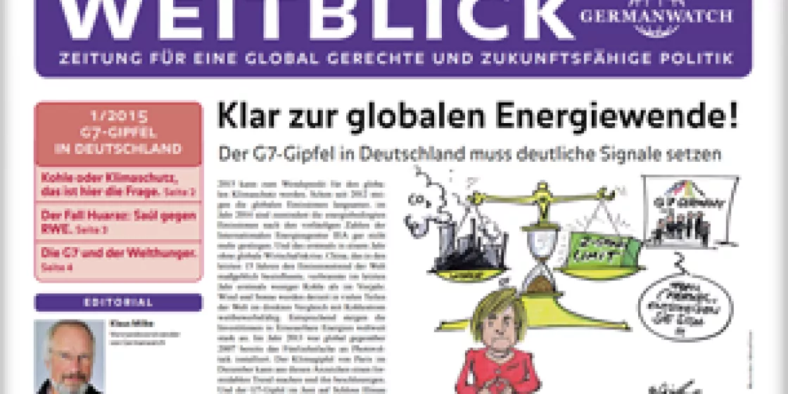 Germanwatch-Weitblick zum G7-Gipfel 2015