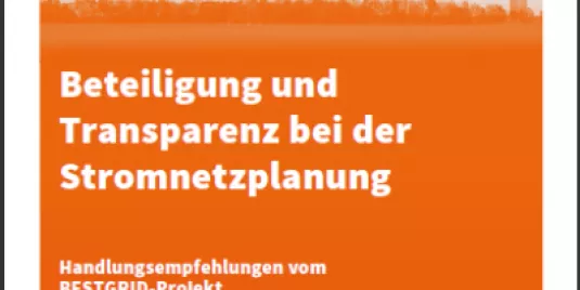 Cover Publikation "Beteiligung und Transparenz bei der Stromnetzplanung"
