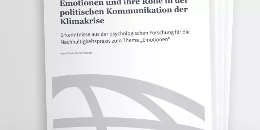 Vorschaubild zum Kurzdossier "Emotionen und ihre Rolle in der politischen Kommunikation der Klinmakrise"