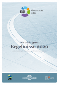 Cover des Klimaschutz-Index 2020