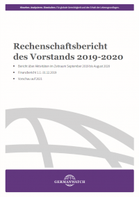 Cover: Rechenschaftsbericht 2019-2020