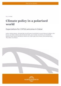Climat policy in a globalised world