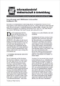Deckblatt: Artikel Informationsbrief Weltwirtschaft und Entwicklung 03-2012