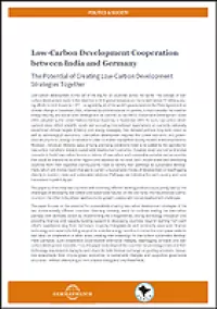 Cover Low-Carbon Development Cooperation India-Germany