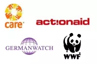 Logos actionaid care germanwatch wwf