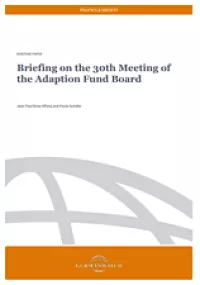 Cover: AFB 30th Meeting 