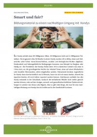 Cover: Bildungsmaterial zum Handyvergleich 2018 
