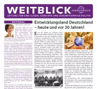 Cover Sonderausgabe Weitblick "20 Jahre Germanwatch"