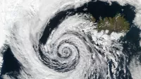 Satellitenbild eines Zyklos