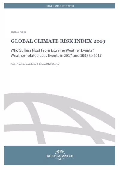 Cover Climate Risk Index 2019