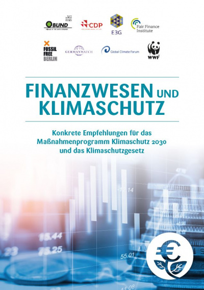 Cover Publikation Finanzwesen und Klimaschutz