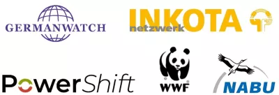 Logos PowerShift, Germanwatch e.V., INKOTA-netzwerk e.V., NABU, WWF 