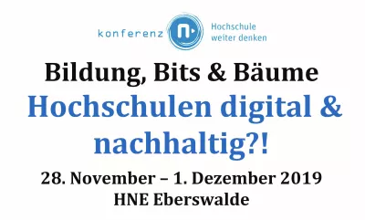 Plakat_Bildung, Bits & Bäume_Hochschulen digital & nachhaltig