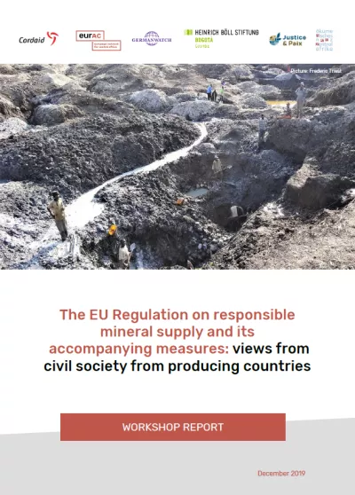 Cover: Workshop EU Regulation on responsible mineral supply
