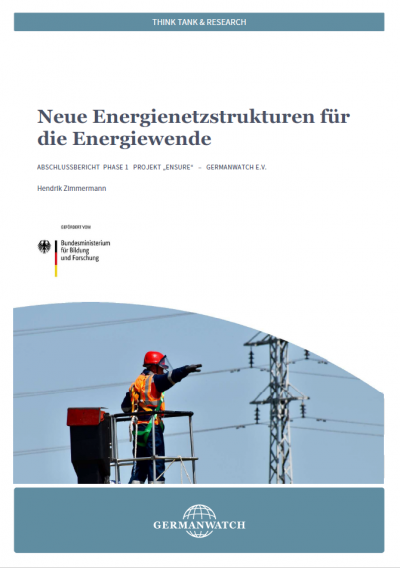Cover Abschlussbericht Neue Energienetzstrukturen für die Energiewende