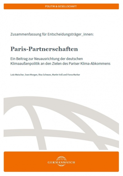 "Paris-Partnerschaften" Cover der Publikation