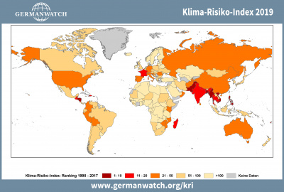 Klima-Risiko-Index 2019: Ranking 1998 - 2007
