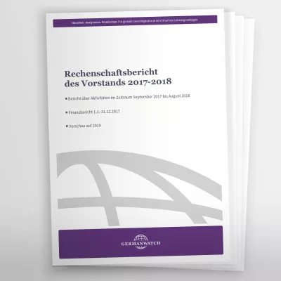 Cover Rechenschaftsbericht 2017-2018