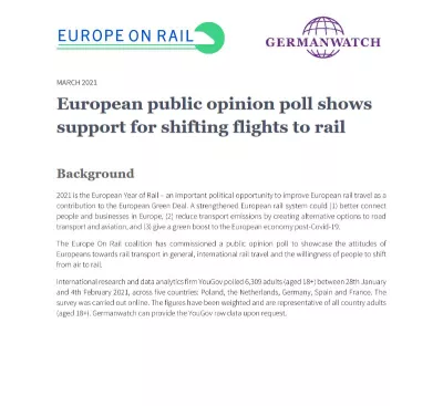 European Public Opinion Poll Flights To Rail