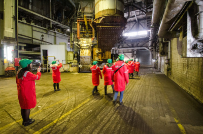 Studienreise von JournalistInnen in das Kraftwerk Weisweiler