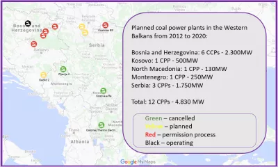 overview: Planned coal power plants