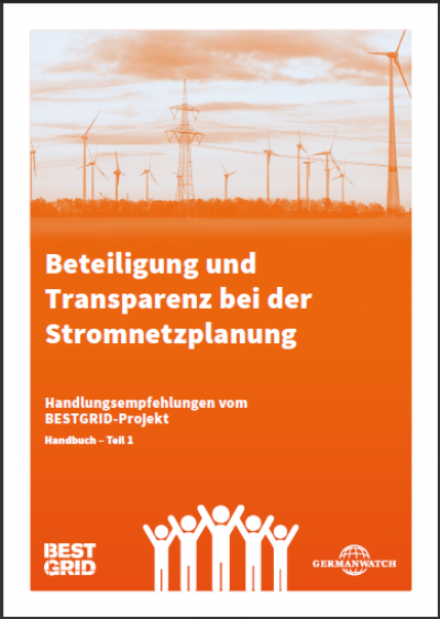 Cover Publikation "Beteiligung und Transparenz bei der Stromnetzplanung"