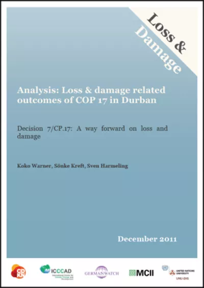 Cover: LD COP17 Report