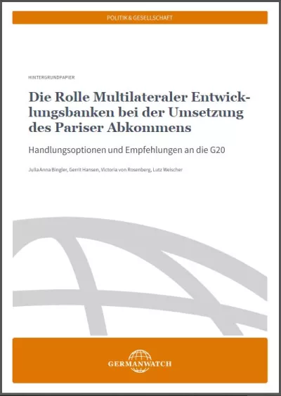 Cover: MDBs und G20