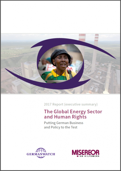 Cover: 2017 Report: The Global Energy Sector and Human Rights