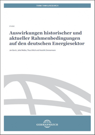 Cover: Studie Rahmenbedingungen Deutscher Energiesektor