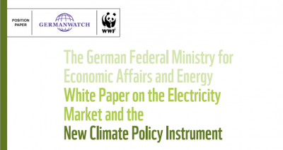 Cover White Paper on the Electricity Market and the New Climate Policy Instrument