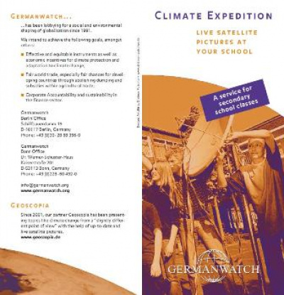 Deckblatt: Flyer Climate Expedition