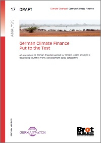 Deckblatt: German Climate Finance - Put To The Test