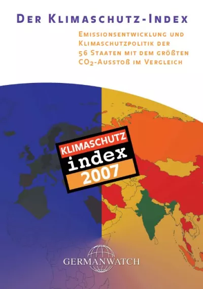 Deckblatt: Klimaschutz-Index 2007