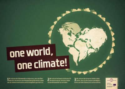 Bild: Poster "One World, One Climate"