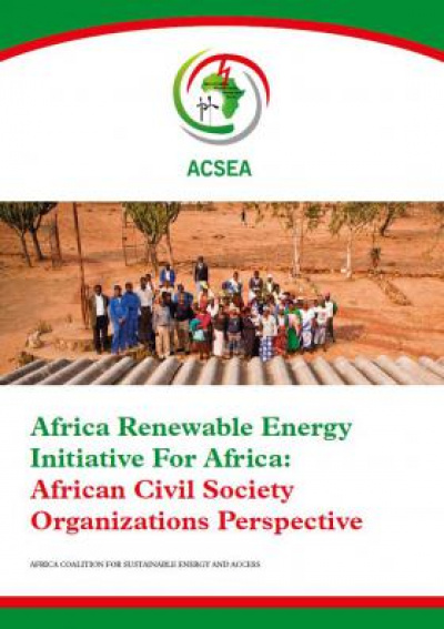 Cover: Study "Africa Renewable Energy Initiative For Africa"