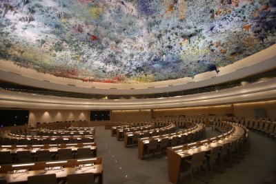 Sitzungsraum der UN in Genf