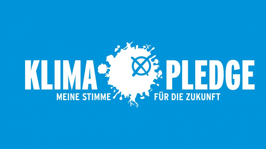 Klima Pledge Logo-Banner