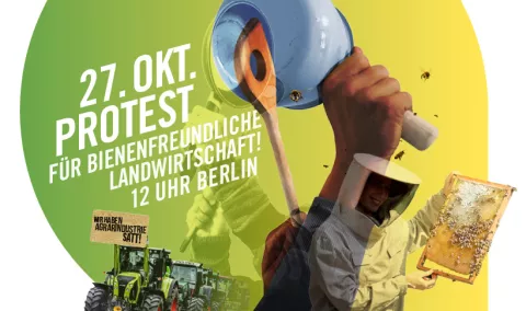 Bild Protest Bienenfreundliche Landwirtschaft